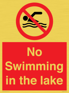No Swimming in the lake